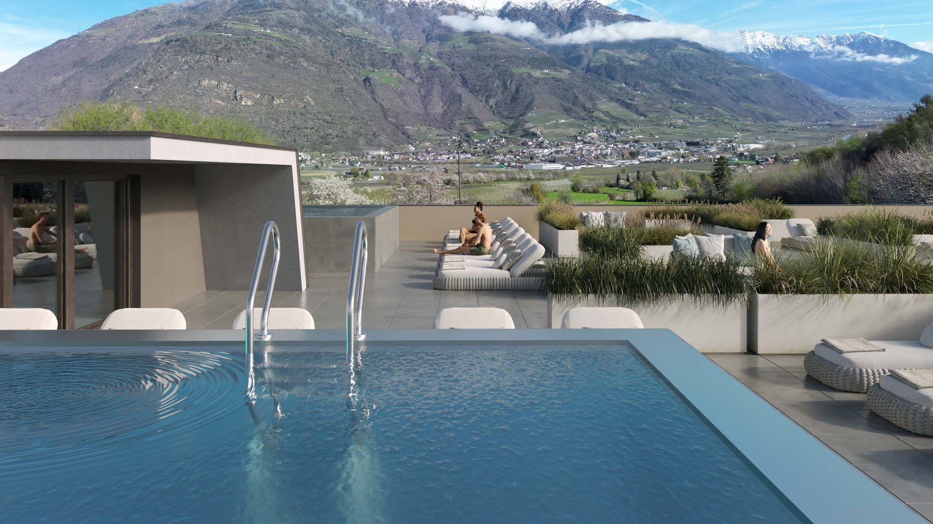 Vacanze estive in un appartamento con piscina in Alto Adige
